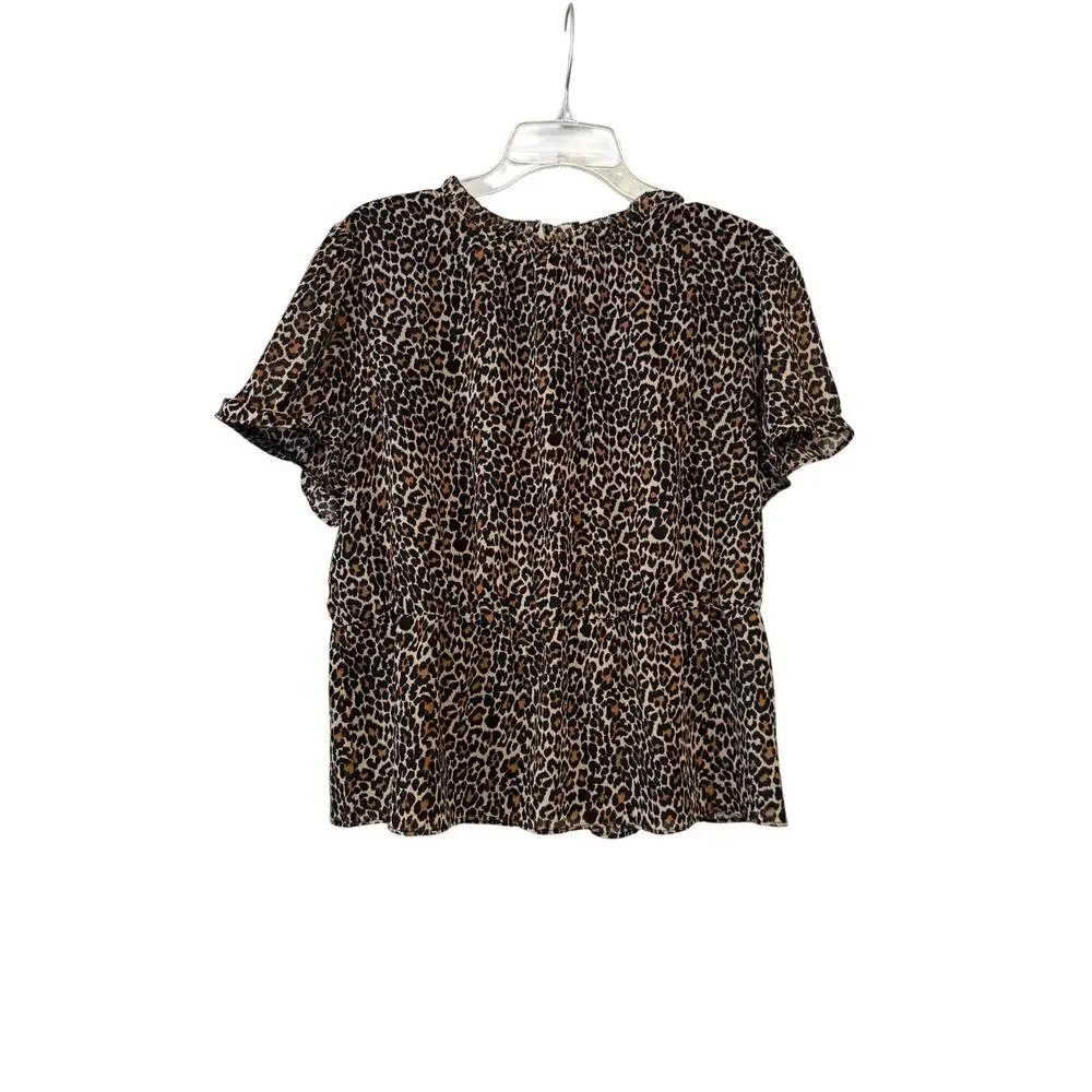 J Crew Leonard‎ puff-sleeve top in cotton poplin Size L J6080